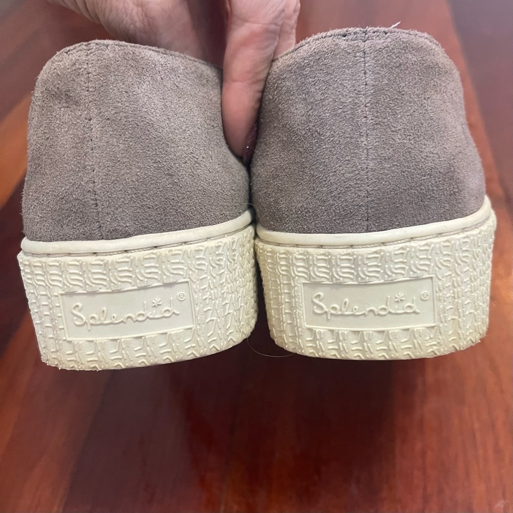 Splendid Smokey Roberta Suede Slip On Platform Chunky Loafer Sneaker Size 8 - Picture 8 of 10